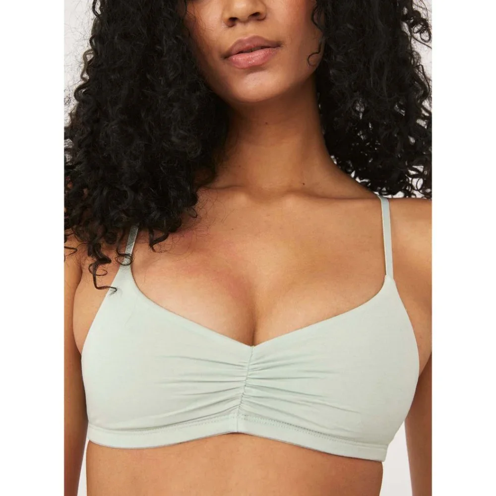 šLAST CHANCEš NWT Free People The Essential Bralette / Sage Ash - Picture 1 of 6